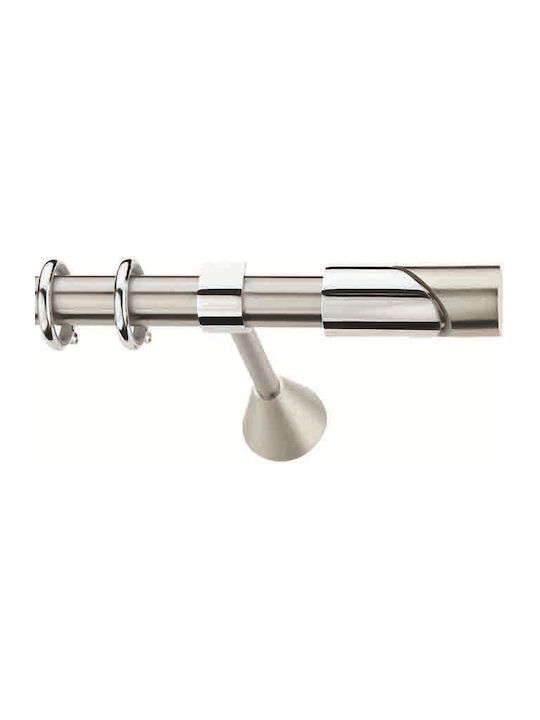 Metallic Curtain Pole Domus Loudia Diameter 25cm Interior Rail 160cm