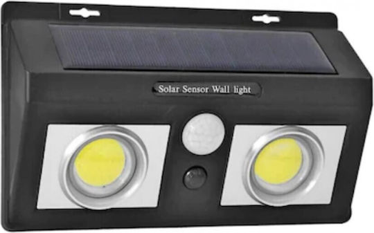 Lampa Montat pe perete Lampă Solară 600lm Alb Rece 6000K cu Senzor de Mișcare IP65 8bucx4.5buccm