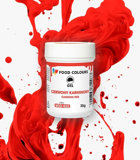 Food Colours Χρώμα Ζαχαροπλαστικής σε Μορφή Gel Κόκκινο 35gr
