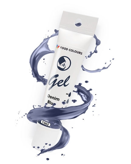 Food Colours Χρώμα Ζαχαροπλαστικής σε Μορφή Gel Μπλε 30gr Σωληνάριο