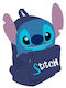 Disney Stitch Παιδική Τσάντα Πλάτης Μπλε 24x12x30εκ.