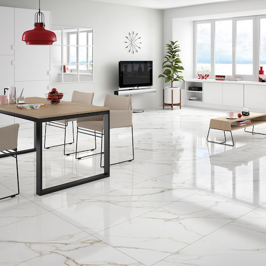 Aston Gold Fliesen Glänzende Oberfläche 60x120 cm Keratile