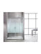 Tema New Cabină 2 Panouri Fixe 2 Uși Glisante 140x180 Cm Cromate Stripes Nt 140s