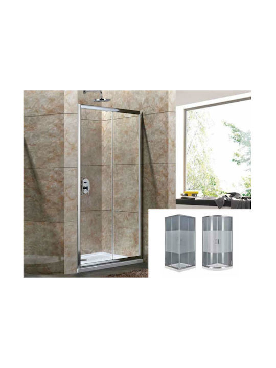 Cabinetă De Duș Pe Perete Dublă Glisare Oia 70 Mat Middle 106-110cm x 180cm Mat Middle