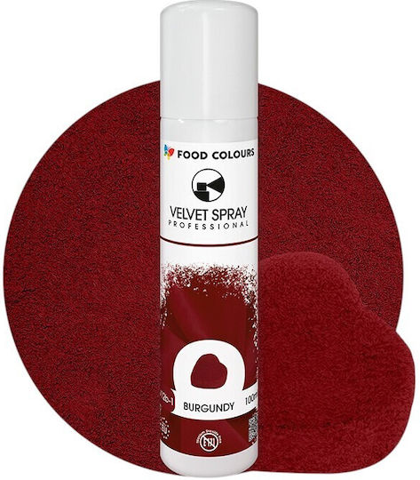Food Colours Spray Paint Burgundy Burgundy 100ml