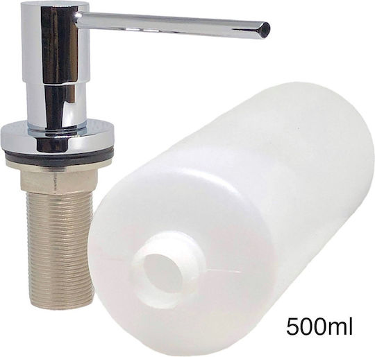 Naron Nr8001c Εντοιχιζόμενος Dispenser Σαπουνιού Κουζίνας Μεταλλικό 500ml Chrome