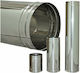 Chimney Pipe Chimney Tube Diameter 150mm Length 1m Inox Single Wall