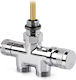 S.r Tondera 0690c Chrome Decorative Radiator Switch for Towel Rack Straight Plastic Multilayer Connector Φ16x2