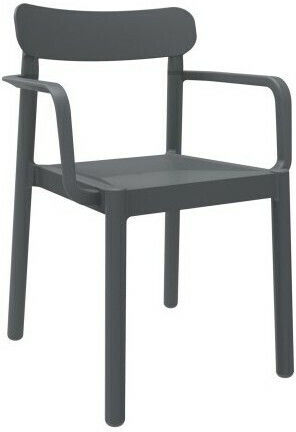 Elba-p Πολυθρόνα Dark Grey 56x53x80 46 Cm