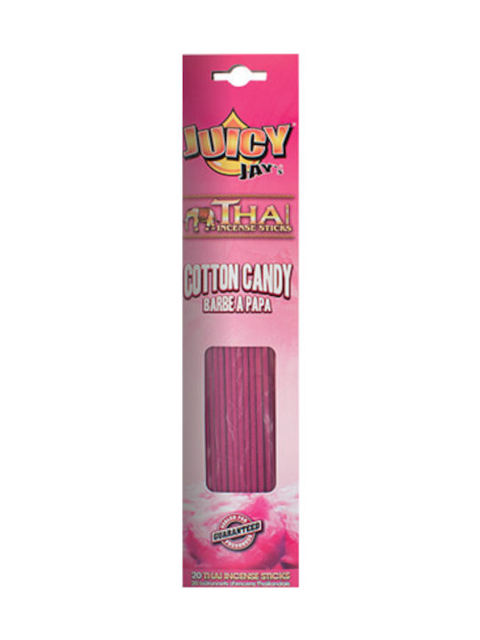 Juicy Jays Thai Incense Sticks Home Fragrance Cotton Candy Cotton Candy 20 Pieces