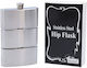 Hip Flask Φλασκί Ποτού Chrome Mat Triple 3x90ml 270ml