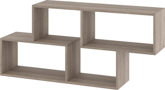 Ράφι Τοίχου Polka-7 Σταχτί 120x25x54,80
