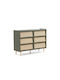 Chest of Drawers 6 Drawers Rattan