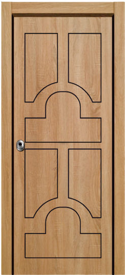 Ușă Blindată Cu Panou Laminate Model Pantograf 5408 Kataskeyastiki