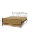 Pat Metalic Dublu Serifos Saltea Morfeas 140x200cm Bronz-Negru