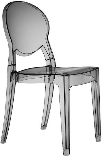 Scaun 45x52x87 45 Scabdesign Igloo Transparent Fumuriu