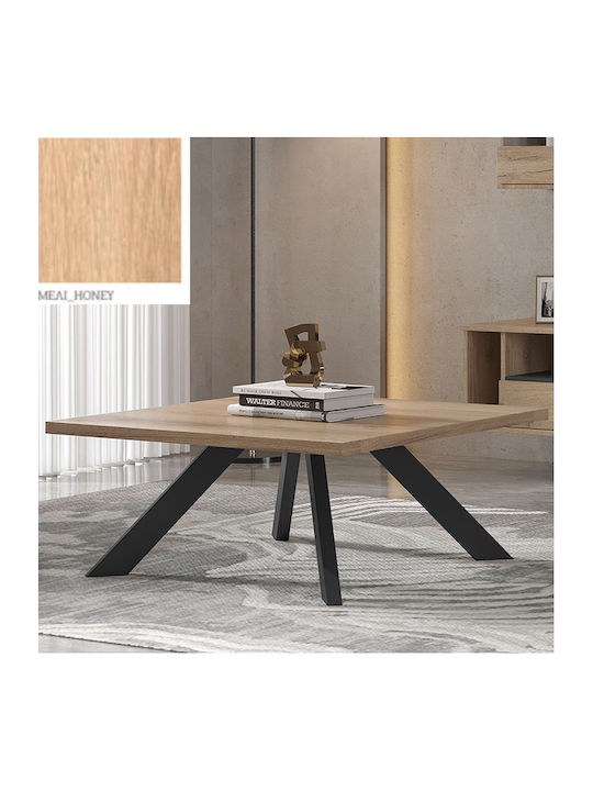 No 23 Măsuță de Cafea 90x90x42 cm Stejar-Miere