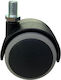 Двойно Колело 50mm Винт M10x15 Черно Сиво