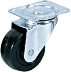 Ruotec Ρόδα 30x14mm Επίπλων Περιστρεφόμενη Μονή Βάση 502.000.040.030