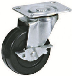 Ruotec Furniture Wheel 40x17mm Rotating Single Brake 502.000.040.140