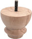 Jgs S.a 063 Wooden Curved Furniture Leg Height 8cm