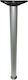 Jgs S.a L130 Furniture Leg Matte Grooves Metal Suitable for Table 71cm