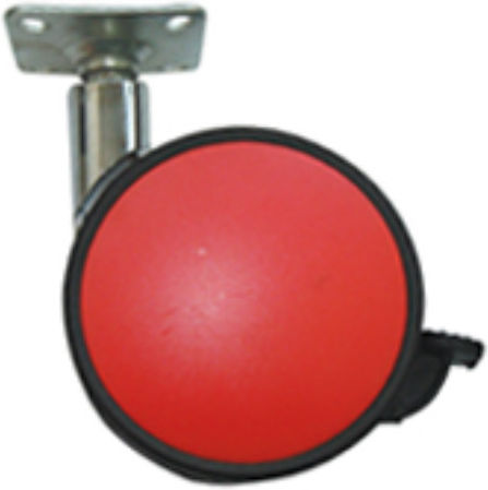 Jgs S.a Sf202 Kunststoff Möbelrad Rote Brems Metallische Möbelbeine Höhe 11cm