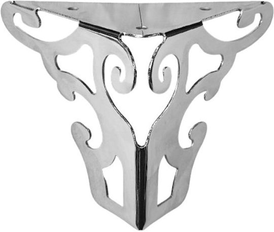 Jgs S.a Ka0489 Picior Metalic Baroc Curbat Nichel Înălțime 12cm