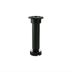 Möbelbein Kunststoff Schwarz Volpato Einstellbar 150mm