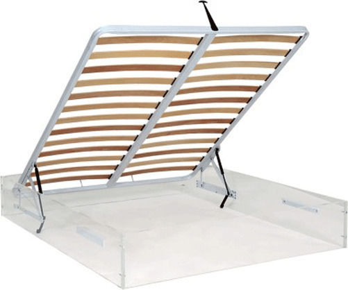 Orthopedic Bed Frame Dense Slats Lifting Mechanism King Size Bed 180x200cm