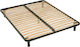 Cadru Ortopedic Lamele Densificate Picioare Pat Dublu 148x190cm