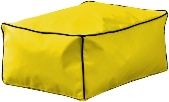 Пуф Табуретка Cube Жълт 70x50
