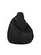 Pouf Vitor Schwarz 85x100