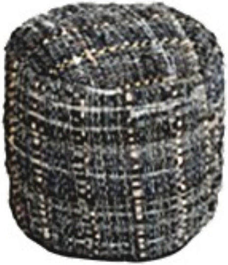 Pouf Scaun Fotolii Puf Jgs S.a Albastru Navy Harris Round Stool-275 40xrndx40cm