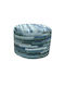 Pouf Σκαμπο Πουφ Jgs S.a Ανοιχτό Μπλε Kb-240 Round Stool Stool-033 60χ60χ40cm