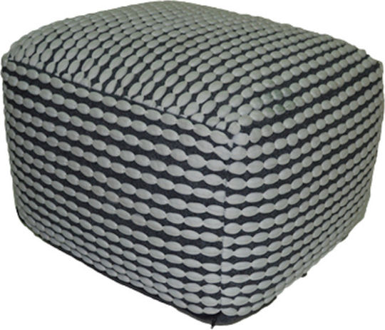 Pouf Hocker Pouf Jgs S.a Weiß Rococco Hocker-259 55x55x35cm