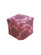Pouf Stool Bean Bag Jgs S.a Pink White Ns-45 Bean Bag Stool Stool-122 40x40x40cm
