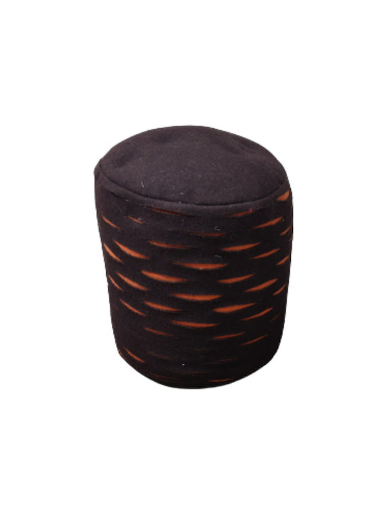 Pouf Σκαμπο Πουφ Jgs S.a Καφέ Πορτοκαλί Kom 11 Pouf Stool-072 35x35x45cm