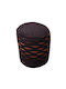 Pouf Σκαμπο Πουφ Jgs S.a Καφέ Πορτοκαλί Kom 11 Pouf Stool-072 35x35x45cm