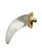 Italienischer Möbelknopf Steel-nova 7007-oro1 Murano Kristall Maße 20×20×35 Mm