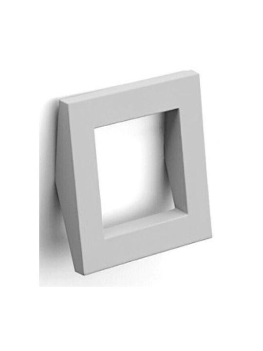 Πομολο Τετραγωνο Poliplast 80χ50μμ 64μμ Χρώμιο 202-317#cromo#