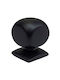Italian Brass Furniture Knob Omp Porro 11419-000-20a1 Matte Black Diameter 22