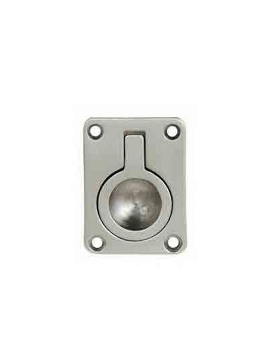 Bündiger Griff Eingelassene Nickel Matt 6cm x 4,5cm