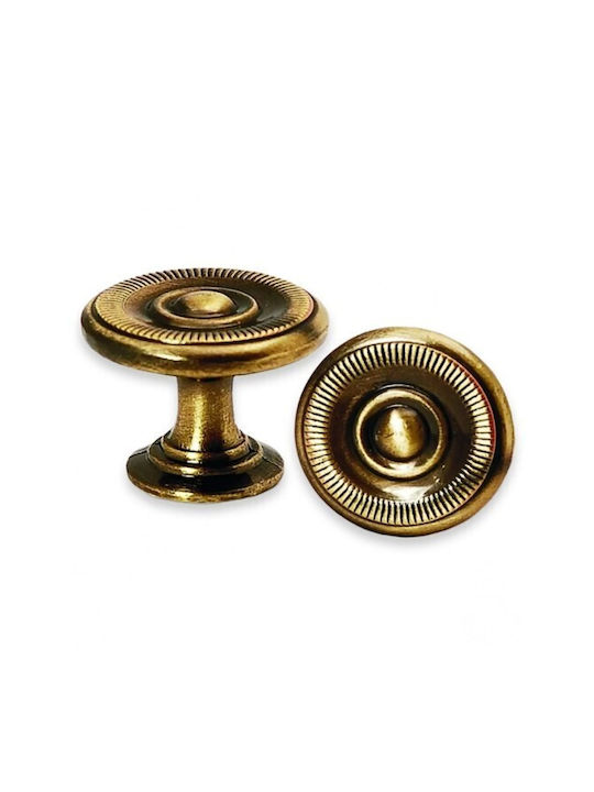 Knob Giusti Art.6015 Diameter 20mm Bronze 233-60152430of