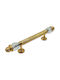 Spanish Brass Front Door Handle Mestre 4922-swa Swarovski Crystal Dimension 25.0cm