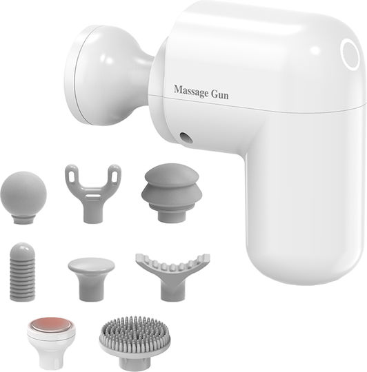 Zenifique Perie de masaj pentru gât, cap, spate & corp împotriva celulitei cu funcție de încălzire Albă