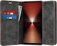 Wallet Synthetic Leather / Leather Black (Xperia 1 VI)