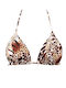 Topuri De Bikini Triunghi Animal Print Maro