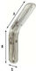 Eckregalhalterung Inox A2 195mm Aldeghi Luigi Art2522