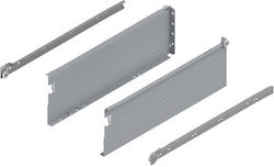 Metallischer Schubladenharn mit Metaboch Höhe 149mm Grau 143-85615055gr 550mm Grau